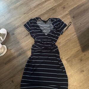 Banana Republic Blue and White Sheath Mini Dress